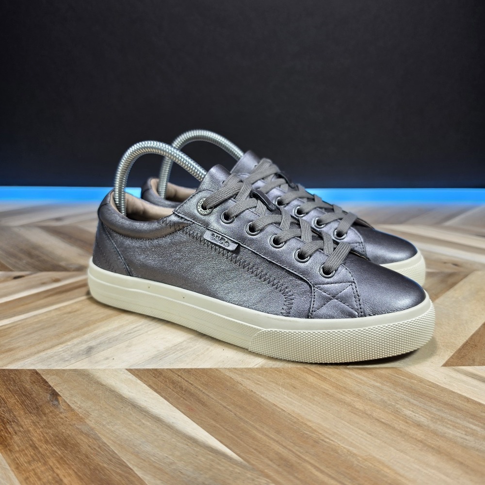 Taos Plim Soul Lux Women's 8 Silver Leather PLX-13994A Comfort Platform Shoes